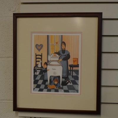 P. Buckley Moss "Wash Day" Print 999/1000