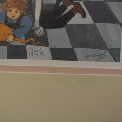 P. Buckley Moss "Wash Day" Print 999/1000