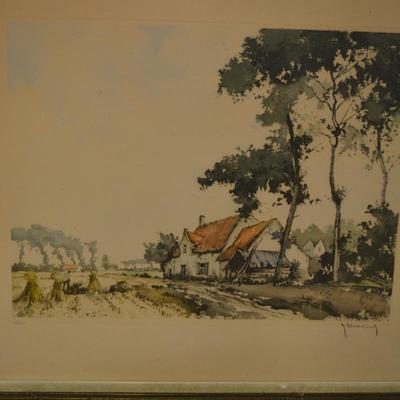 Vintage Robert Hebbelink Hand Signed Print 346/350