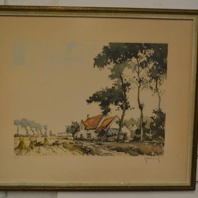 Vintage Robert Hebbelink Hand Signed Print 346/350