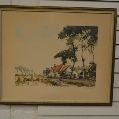 Vintage Robert Hebbelink Hand Signed Print 346/350