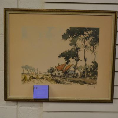 Vintage Robert Hebbelink Hand Signed Print 346/350