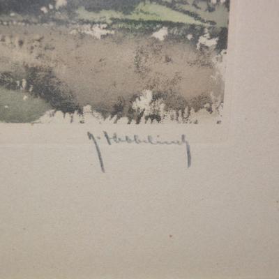 Vintage Robert Hebbelink Hand Signed Print 346/350