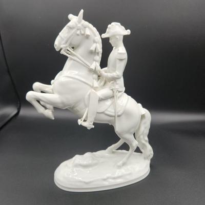 Lot #109 Royal Austria Porcelain - Soldier on Horseback.