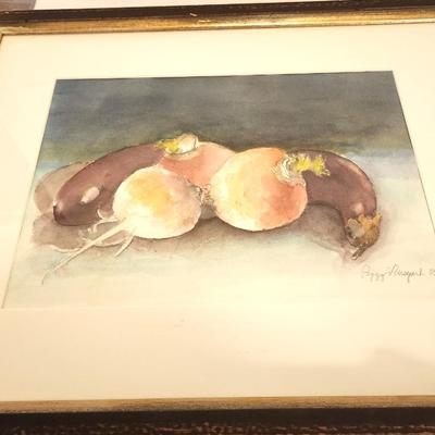Lot #112 Original Watercolor by Listed Artist Peggy Vineyard - 2005