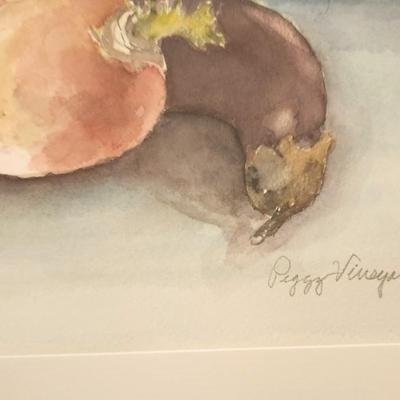 Lot #112 Original Watercolor by Listed Artist Peggy Vineyard - 2005