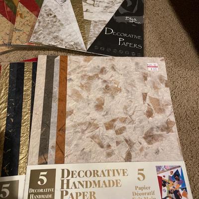 Multiple packages of handmade paper