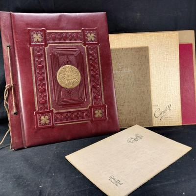 Antique Embossed Scrap Book & Photo Folders
