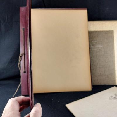 Antique Embossed Scrap Book & Photo Folders