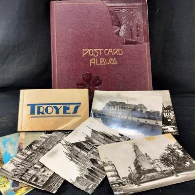 Vintage Post Card Album and Postcards