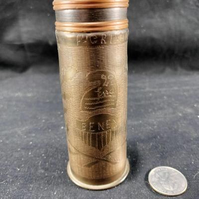WWI Mortar Shell War Art