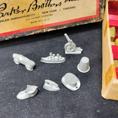 Old Monopoly Game- Pieces and Parts