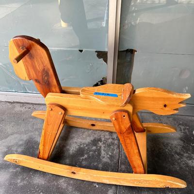 lARGE Wooden Pony rocking horse