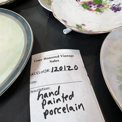 Hand Painted porcelain plates, cups Saucers