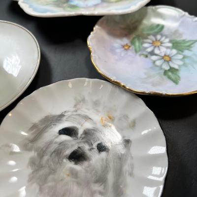 Hand Painted porcelain plates, cups Saucers