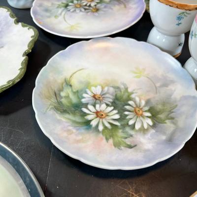 Hand Painted porcelain plates, cups Saucers