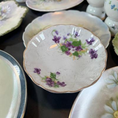 Hand Painted porcelain plates, cups Saucers
