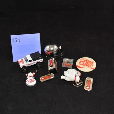 Lot of Diet Coke Christmas Goodies