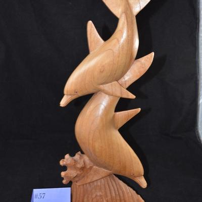 Hand Carved Dolphin Sculpture 20