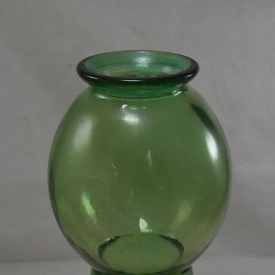 Vintage Green Glass Vase, Spain