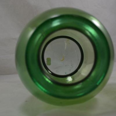 Vintage Green Glass Vase, Spain