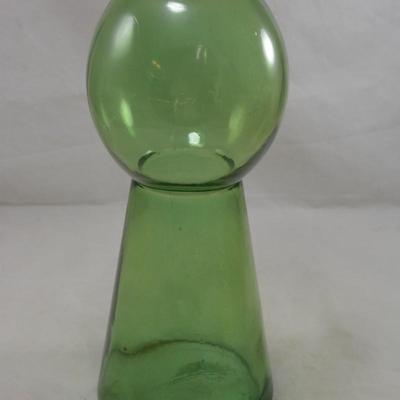 Vintage Green Glass Vase, Spain