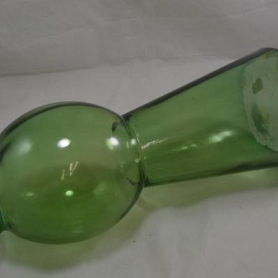 Vintage Green Glass Vase, Spain