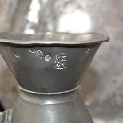 Antique 8 Piece Austen & Son Pewter Service, Munster Iron Co. Cork, England