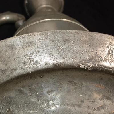Antique 8 Piece Austen & Son Pewter Service, Munster Iron Co. Cork, England