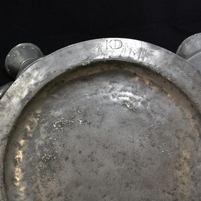 Antique 8 Piece Austen & Son Pewter Service, Munster Iron Co. Cork, England
