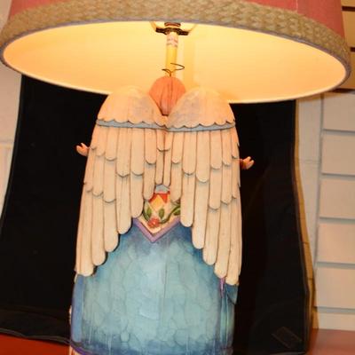 Jim Shore Angel Nativity Lamp 24"X16"