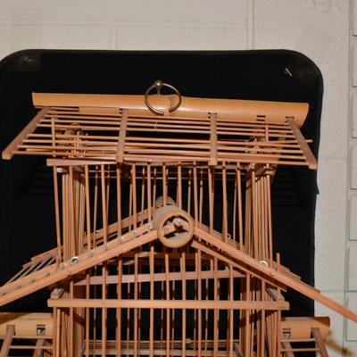 Vintage Bamboo Bird Case - AS IS 30"X14"X14"