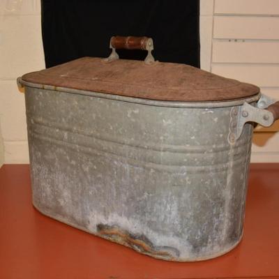 Large Antique/Vintage Galvanized Tub, Has Been Repaired 28"X18"X13"