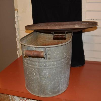 Large Antique/Vintage Galvanized Tub, Has Been Repaired 28"X18"X13"
