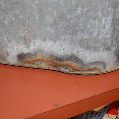 Large Antique/Vintage Galvanized Tub, Has Been Repaired 28"X18"X13"