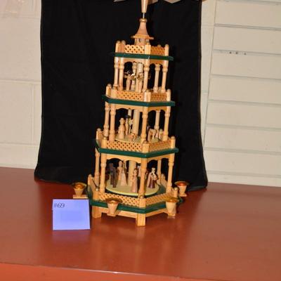German 4 Tier Christmas Pyramid 22"X12"