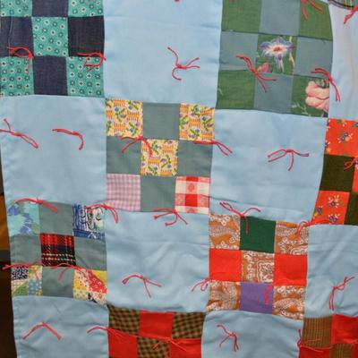 Hand-Tied Comforter, Singers Glen, Virginia 82â€x64â€