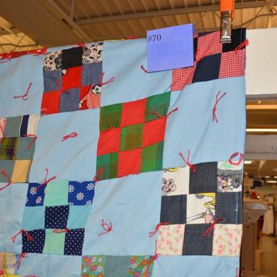 Hand-Tied Comforter, Singers Glen, Virginia 82â€x64â€