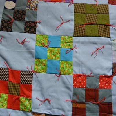 Hand-Tied Comforter, Singers Glen, Virginia 82â€x64â€