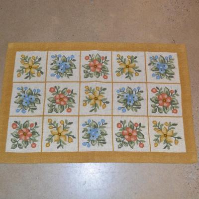 Vintage Hand Hooked Rug, Cheticamp, Nova Scotia 36â€x24â€