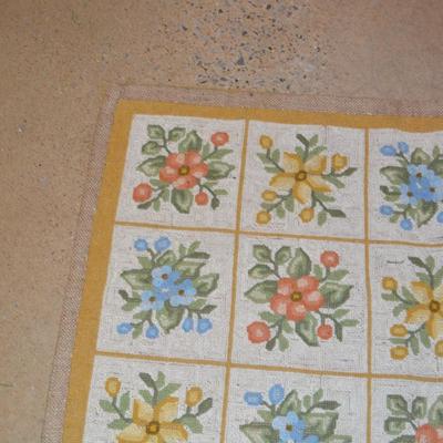 Vintage Hand Hooked Rug, Cheticamp, Nova Scotia 36â€x24â€