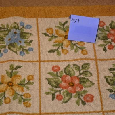 Vintage Hand Hooked Rug, Cheticamp, Nova Scotia 36â€x24â€