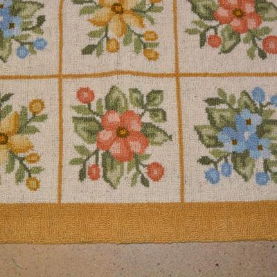 Vintage Hand Hooked Rug, Cheticamp, Nova Scotia 36â€x24â€