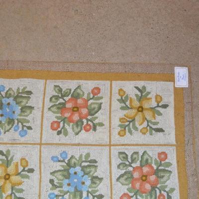Vintage Hand Hooked Rug, Cheticamp, Nova Scotia 36â€x24â€