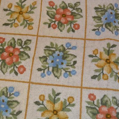 Vintage Hand Hooked Rug, Cheticamp, Nova Scotia 36â€x24â€
