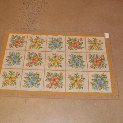 Vintage Hand Hooked Rug, Cheticamp, Nova Scotia 36â€x24â€