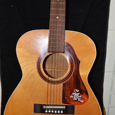 1960â€™s Stella Harmony Acoustic Guitar w/ Case, Hawaiian Sheet Music