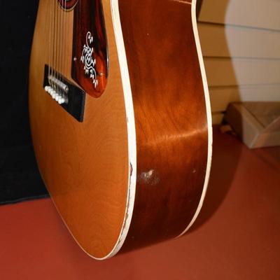 1960â€™s Stella Harmony Acoustic Guitar w/ Case, Hawaiian Sheet Music