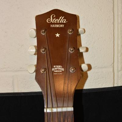 1960â€™s Stella Harmony Acoustic Guitar w/ Case, Hawaiian Sheet Music