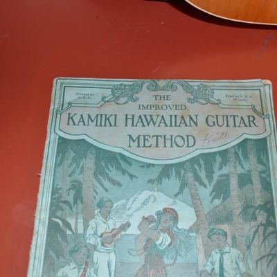 1960â€™s Stella Harmony Acoustic Guitar w/ Case, Hawaiian Sheet Music